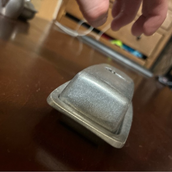 Carson Pewter Pineapple design Butter Dish with Lid - Picture 8 of 9